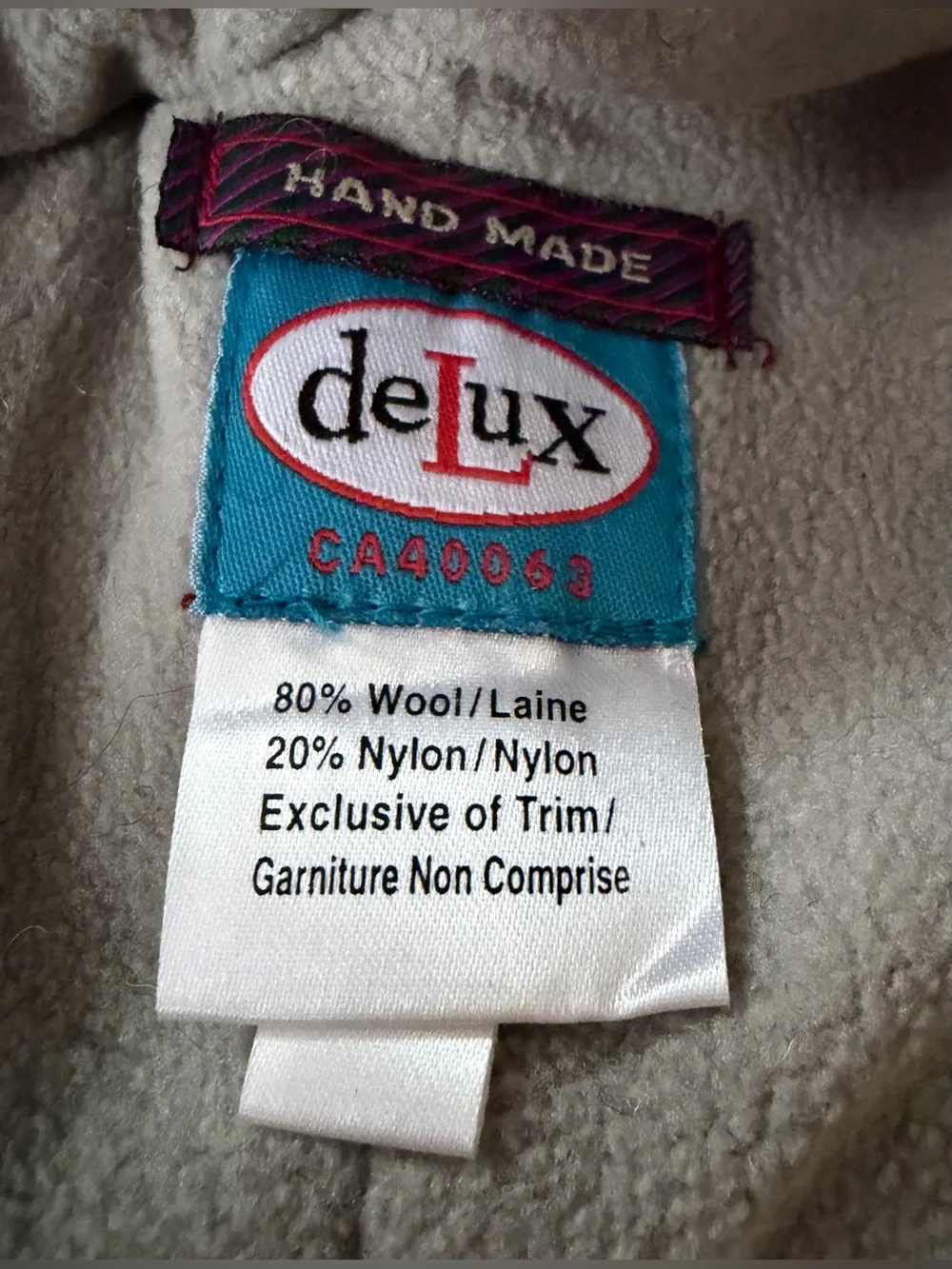 deLux Brand Adult Sock Monkey Knit Hat With Ear Flaps and Mittens Set